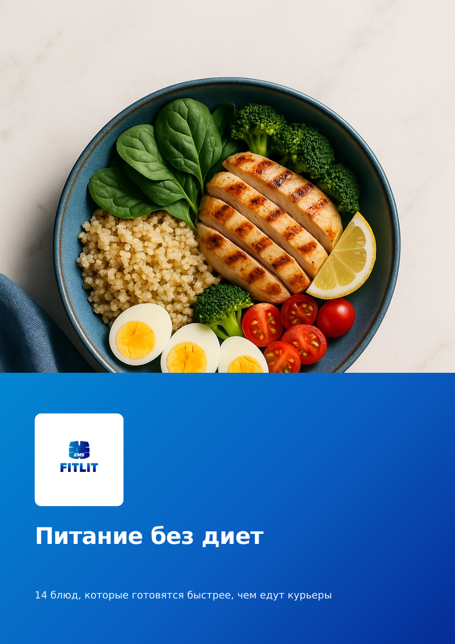 Обложка брошюры «Питание без диет»