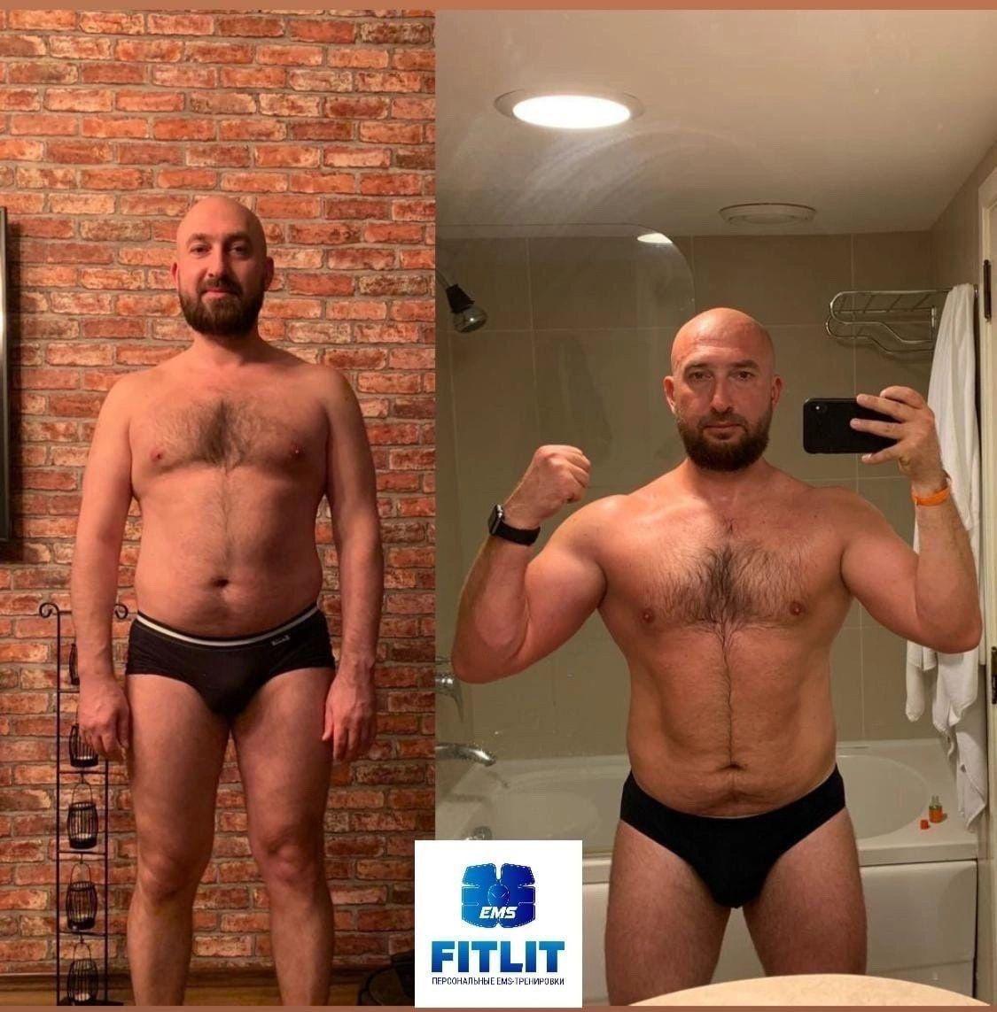 Результат клиентки студии FITLIT: до и после
